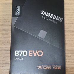 New, Sealed Samsung 870 EVO 500gb SSD