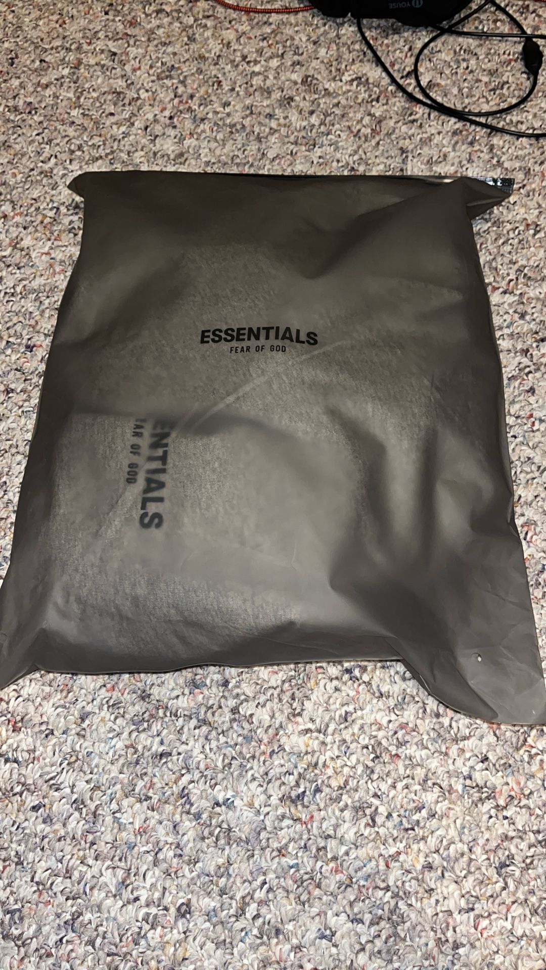 Essentials Dark Oatmeal Hoodie