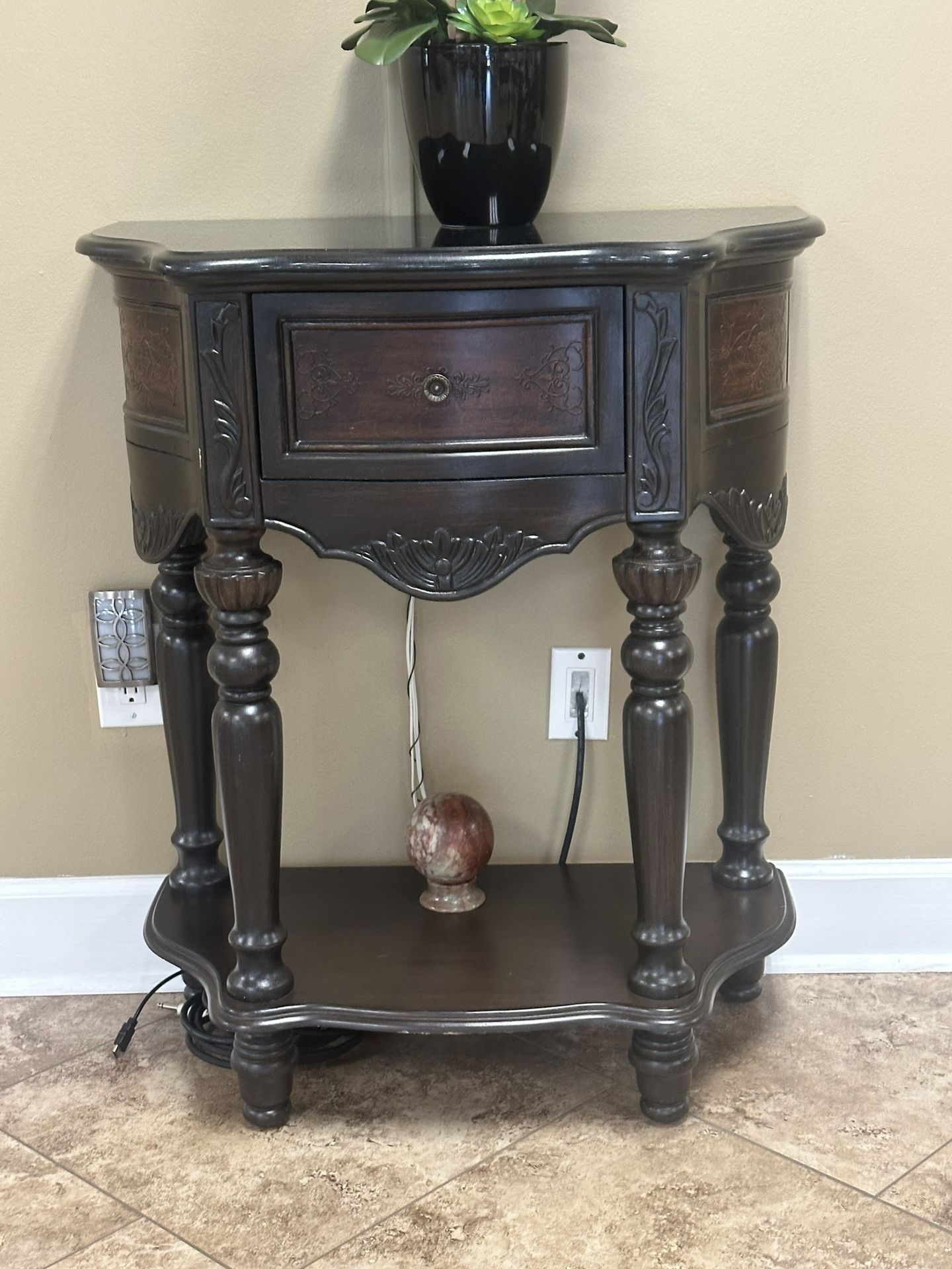 Marble Top Entryway Table
