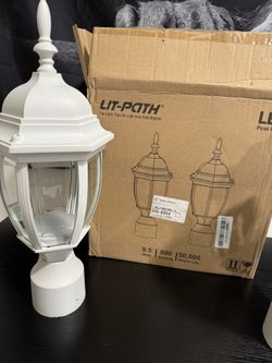 Outdoor Post Lamps 2 Pack