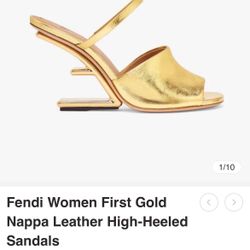 Gold Colored  Heels 