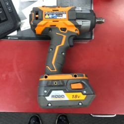 96091 Ridgid R86011 18v Lithium Ion Cordless Brushless 1/2” Impact W/ 4.0ah Battery 595121