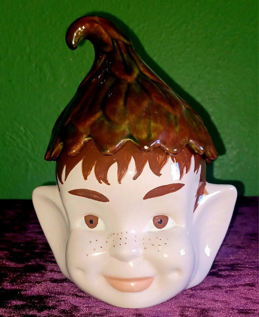 Vintage Elf Cookie Jar 