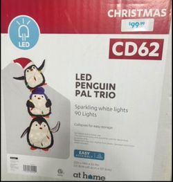 Christmas Yard Decor - LED Penguin Pal Trio