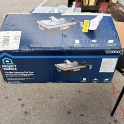 Project Source 4.8 -Amp 7-in Blade Wet Tabletop Tile Saw