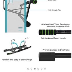 Kaufam Pull Up Bar Doorway Chin Up Bar Doorframe No Screw Hammer Grip Pullup Handles, Home Workout Equipment for Home Gym Indoor Exercise US Invention