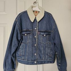 Levi's Women's Faux Shearling 90's Trucker Jacket - Inner Adventure XS