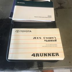 Toyota 4Runner Owners Manual