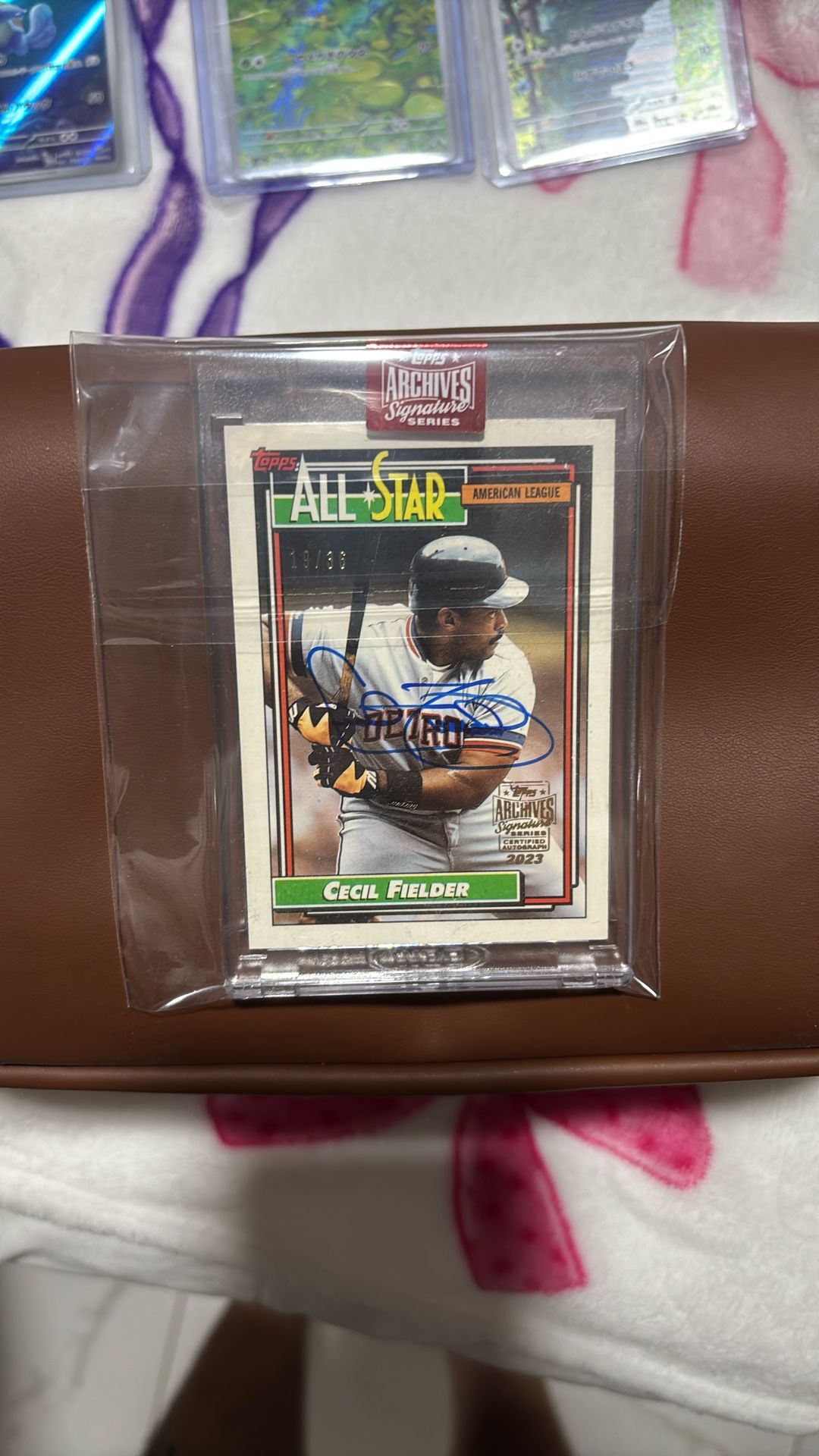 Cecil Fielder 19/36 numbered autograph