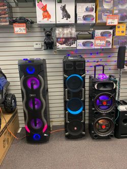 Bluetooth Party Speakers 🔊 Disponible en la tienda, el precio comienza a partir de $29