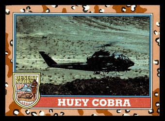 1991 Topps Desert Storm #174 Huey Cobra Card