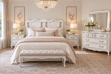 Queen Vintage Bedroom Set + DELIVERY