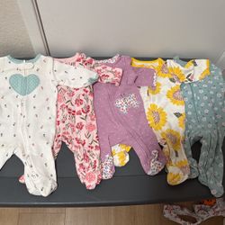3 month baby girl pajamas 