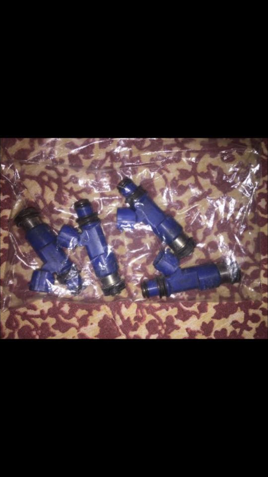 Blue WRX STI injectors