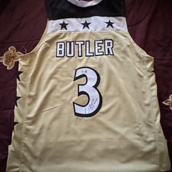 Carson Butler Gold Wizards Jersey with Beckett Authenticated Signature