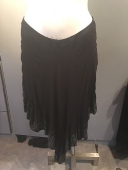 Mishu Black High Low Skirt