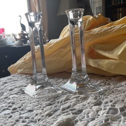 Toscany Crystal Candlesticks