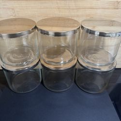 6 Empty Candle Jars – 14.5 oz (BBW) with Lids