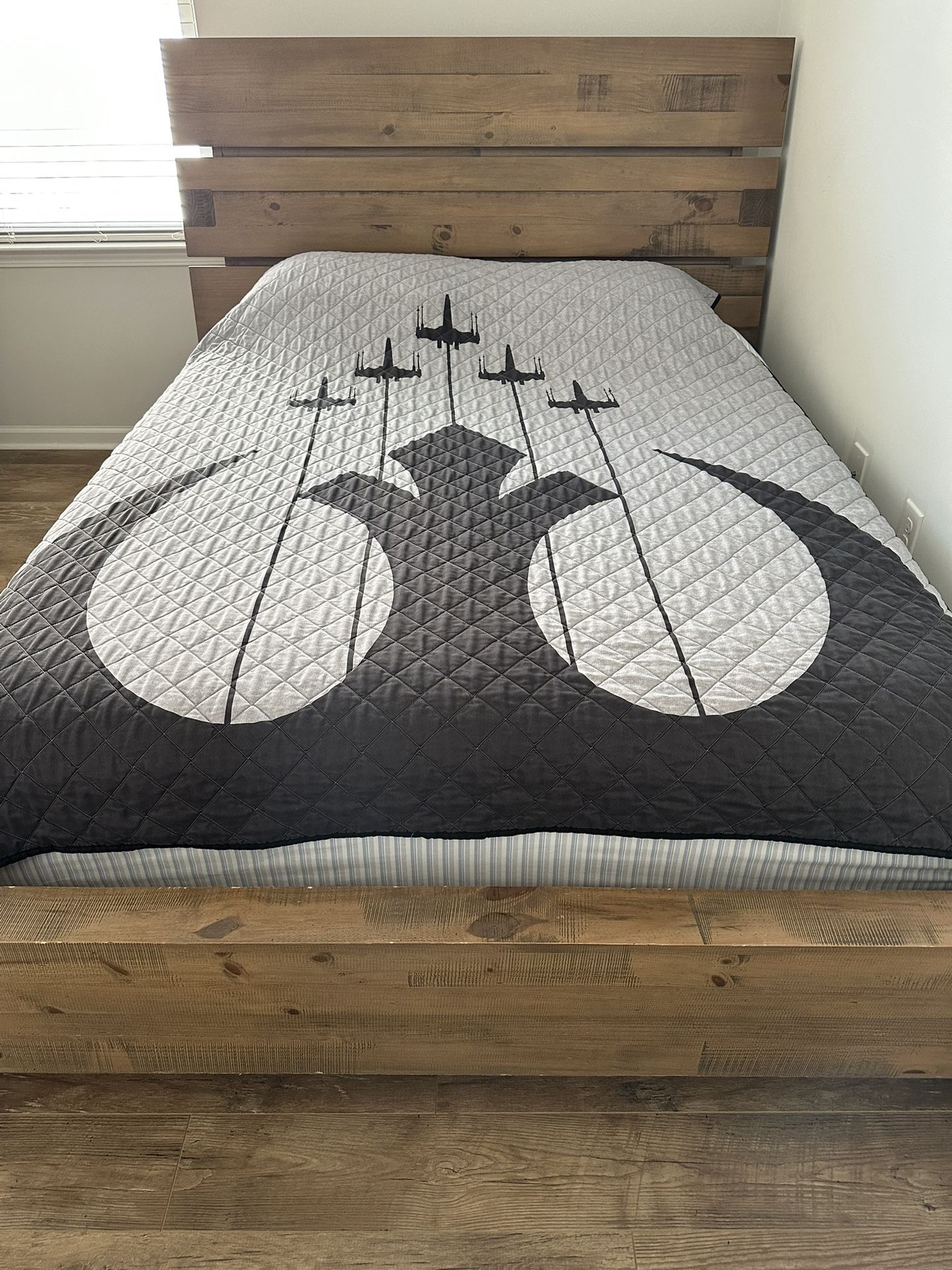 Frame Bed, Plus Mattress.