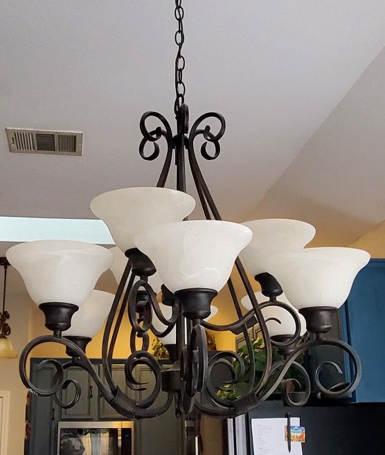Nice 8 Light Fixture Breakfast Or Formal Dining Chandelier for Sale in San Antonio, TX OfferUp