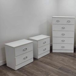 Chest and 2 Nightstands ⚜️ Gavetero y 2 Mesitas de Noche 🚚[Fast-Delivery]💨