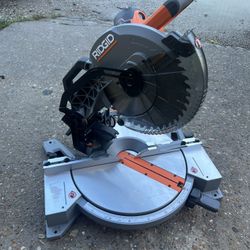 Ridgid 12 In Miter Saw Dual Bevel 