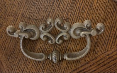 Ornate Metal Drawer Pull