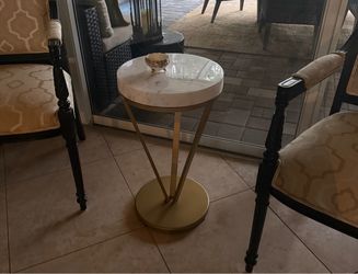 Marble top drink table