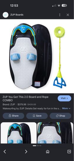 ZUP You Got This 2.0 Board and Rope Combo