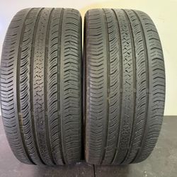 V898  245 45 20 99H  Continental ProContact TX  2 Used Tires 50% Life 