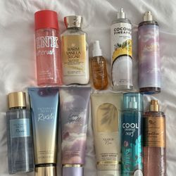 body mists and lotions 