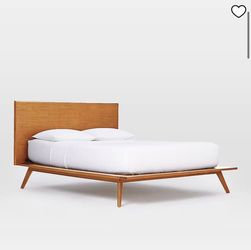 West Elm Queen Bed Frame & WinkBed Mattress