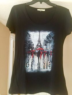 T shirt. Celine with rhienstones