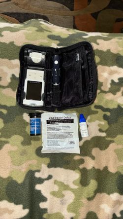 One Touch Verio IQ Diabetes Glucose Monitor With Test Strips 