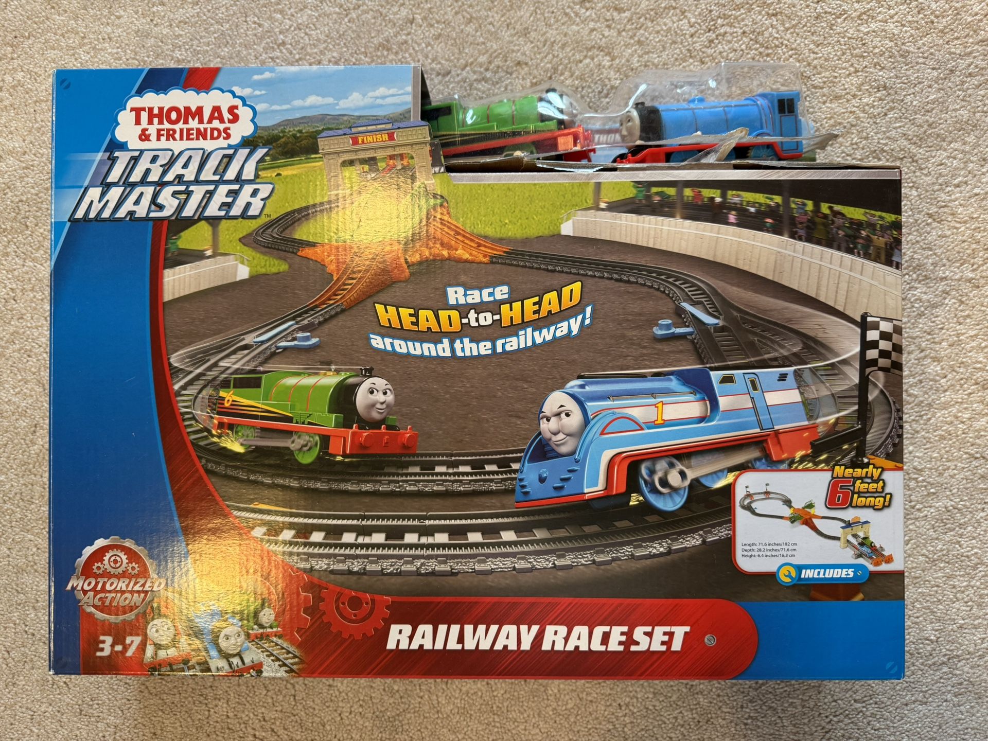 Thomas And Friends Motorized Track master Set Race Head to Head