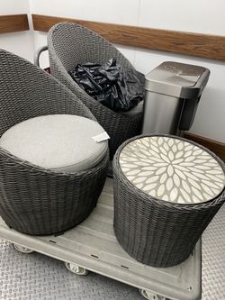Patio chairs and table