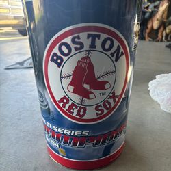 Vintage 2004 Boston Red Sox Championship World Series Trash Can