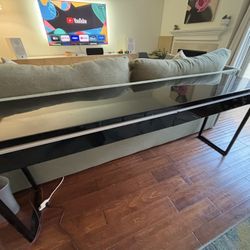 Long Desk / End Table - Black Gloss Finish (FREE)