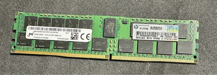 Micron 16GB DDR4 Server RAM PC4-2133P