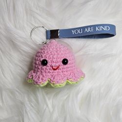 Crochet Emotional Octopus Keychain