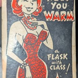 Collectible Flask Sexy Woman 1950s