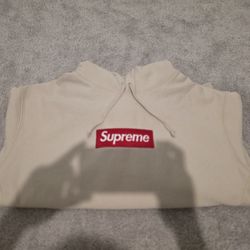 Supreme Box Logo Hoodie Stone