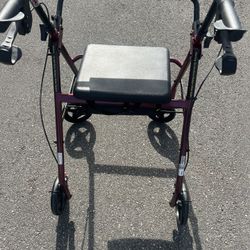Drive R728RD 4-Wheel Rollator Walker  used in very good condition pick up address below 