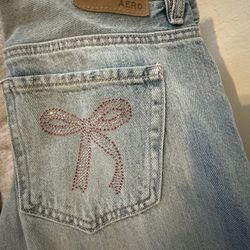 Jean With ribbon bow 