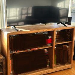 Oak Bookcase/TV Media Stand