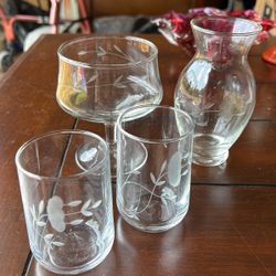 Glass Drink Serving Set For Sale 