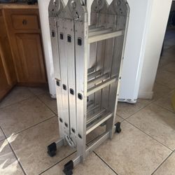 Angel Star 12.5 Ft Aluminum Multifunctional Folding Ladder