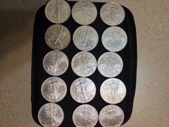 American Silver Eagles.  $75 each