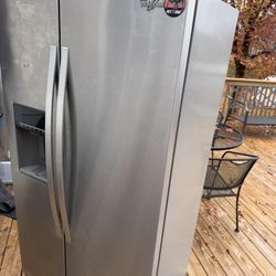 Whirlpool Counter-Depth Side-by-Side Refrigerator – $450  (Raleigh – Delivery Available)