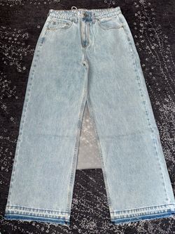 Elwood Released Hem Baggy Denim Pants Jeans Classic Indigo Mens Size 32 NEW $100 Retail